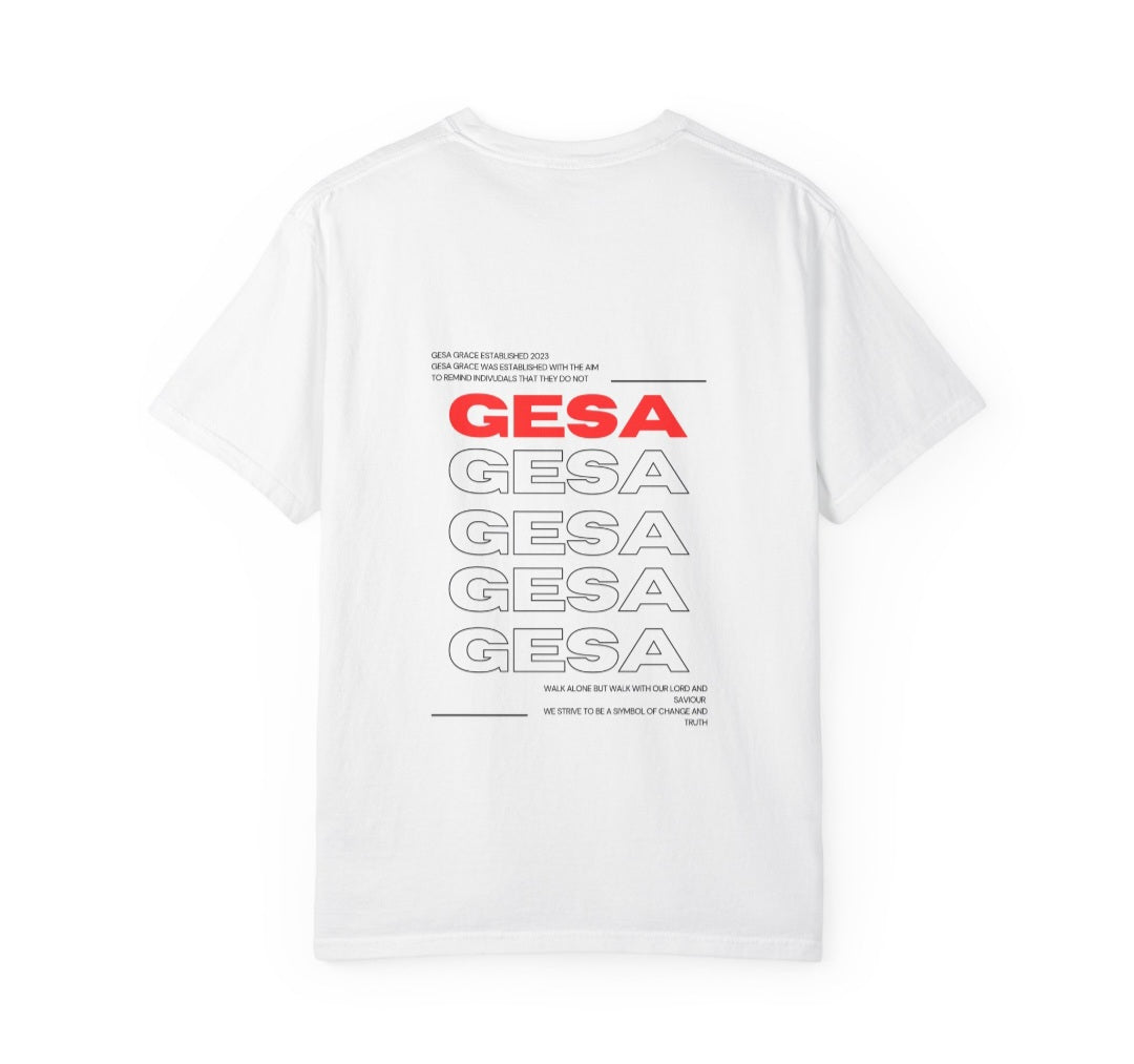 Walk of Faith White with Red